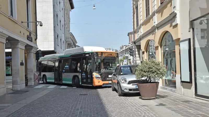 Parcheggio selvaggio in centro