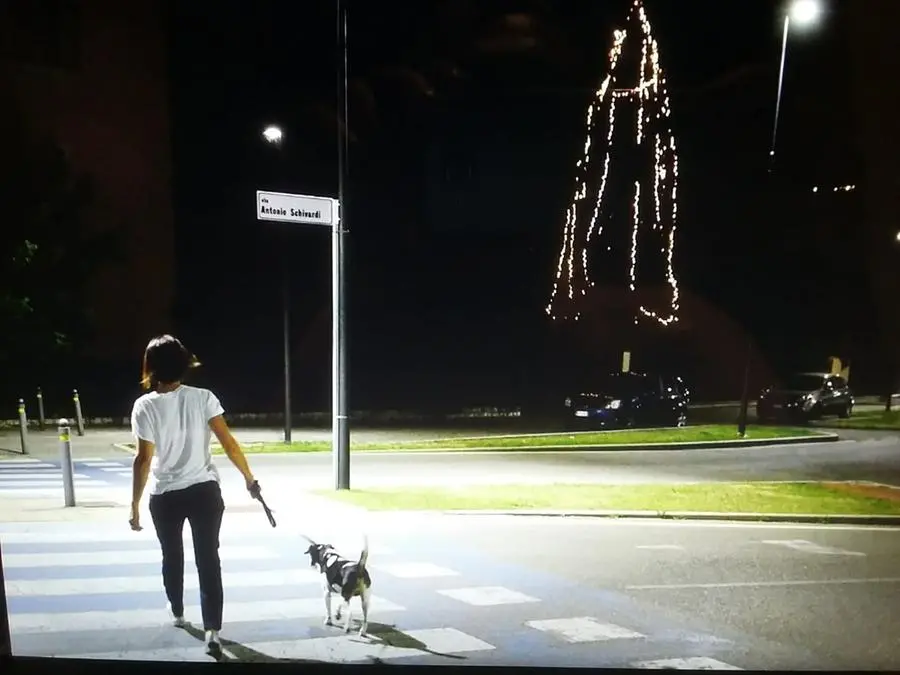 L'albero di Natale in via Schivardi