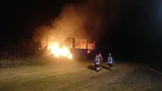 Incendio in stalla a Bedizzole