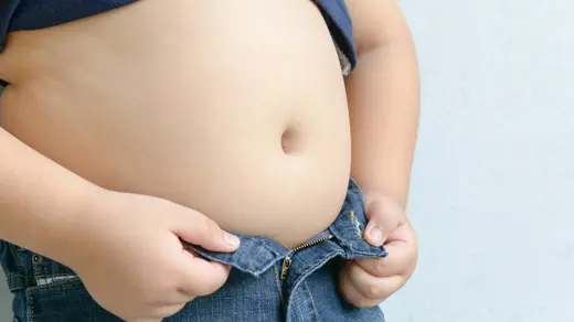 Bambino sovrappeso - immagine simbolica