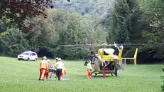 Cade sulle Coste di S. Eusebio, motociclista soccorso dal cielo