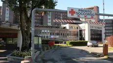 L'ingresso del pronto soccorso dell'Ospedale Civile