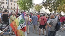 La manifestazione in Largo Formentone