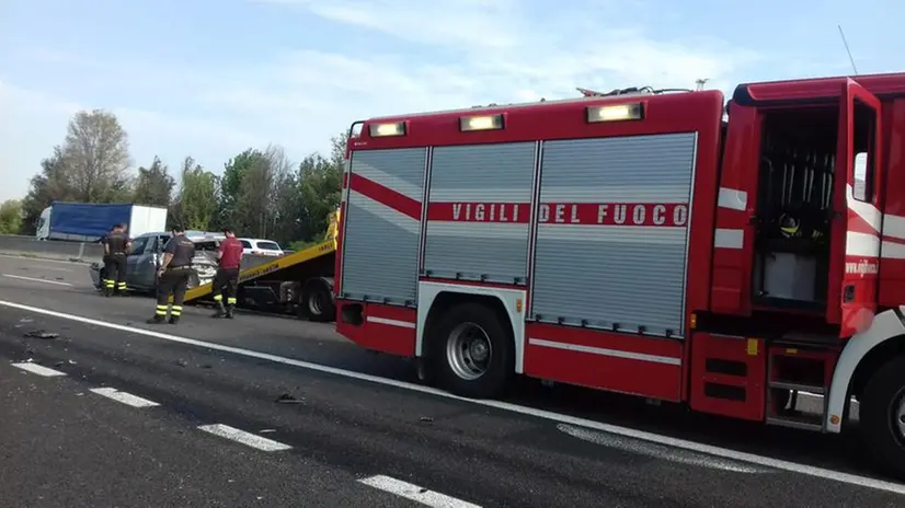 L'incidente in A21 che ha coinvolto una famiglia bresciana