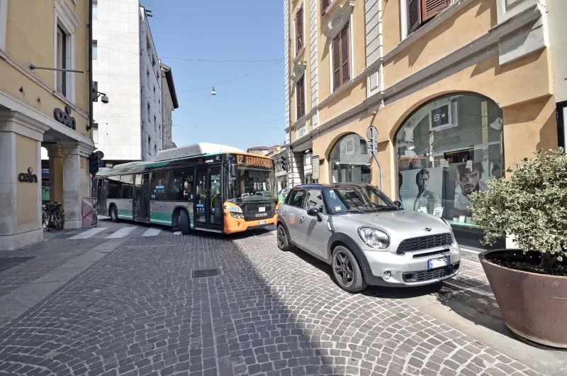 Parcheggio selvaggio in centro