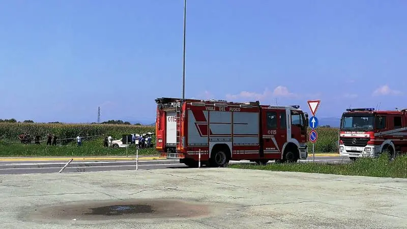 Castrezzato, il luogo del ritrovamento del corpo dell'anziano