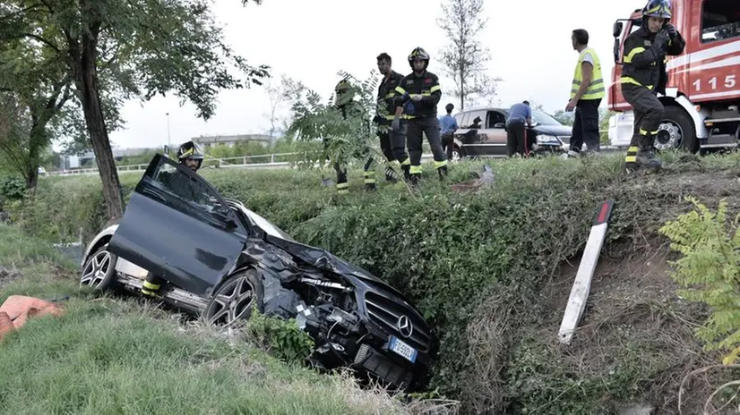 Le immagini dell'incidente di Gussago
