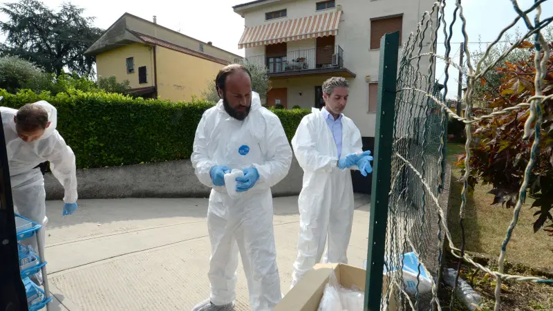 I rilievi della Scientifica a Ospitaletto