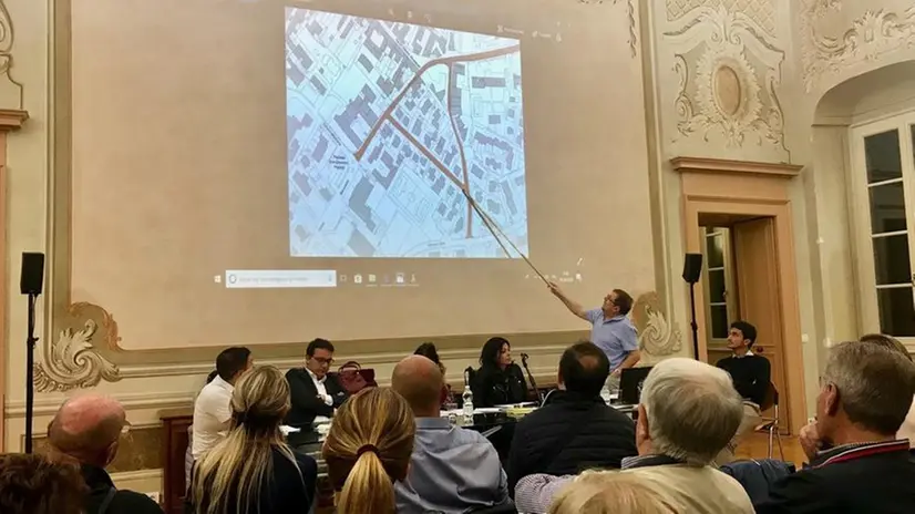 L’incontro. L’amministrazione durante l’incontro di  Rivoltella