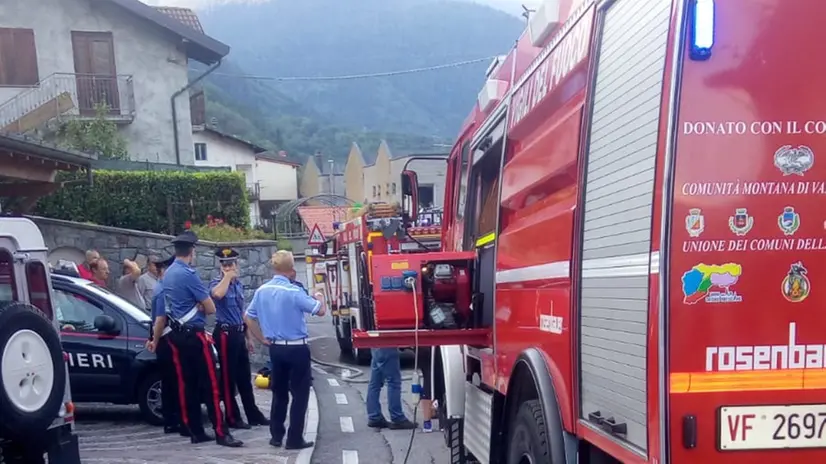 L'incendio a Sonico