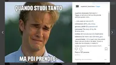 Alcuni post del profilo dedicato alle superiori bresciane