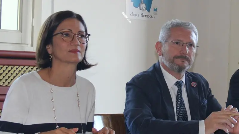 Mariastella Gelmini e Giovanni Peretti, presidente dell’Ats del Garda