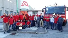 I lavoratori dello stabilimento Cnh Industrial di Brescia