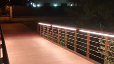 Il nuovo ponte che attraversa il Naviglio a Ghedi