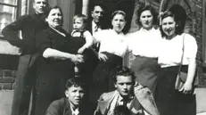 Una delle prime immagini della famiglia Comelli in Belgio