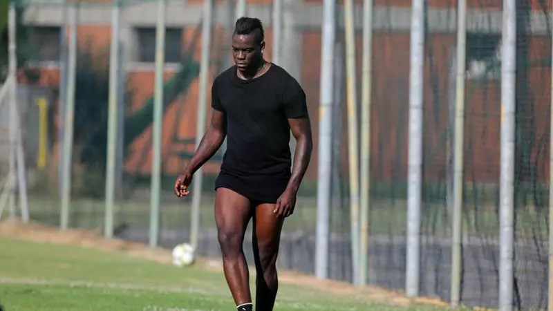 Balotelli a Castel Mella - Foto Ansa/Filippo Venezia