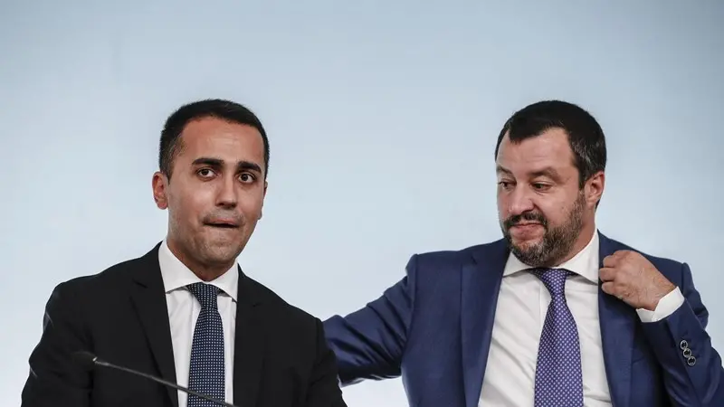 Di Maio e Salvini - Foto Ansa/Giuseppe Lami