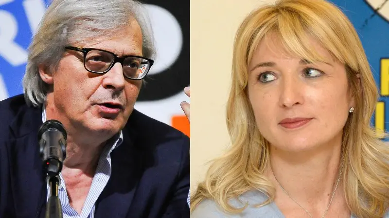 Vittorio Sgarbi versus Viviana Beccalossi - © www.giornaledibrescia.it