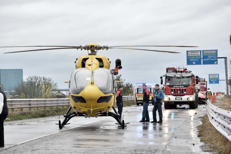 Schianto a Montichiari, traffico in tilt sulla Goitese