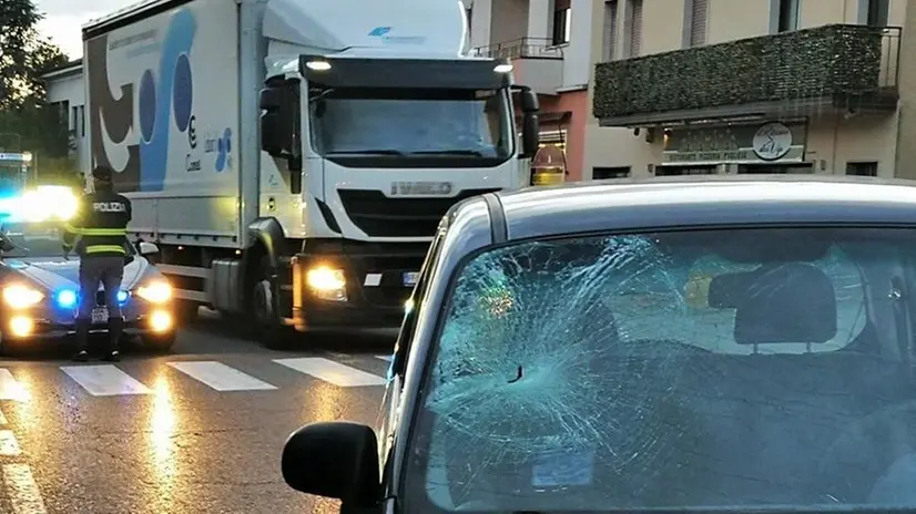 Schianto. L’auto che ha travolto il 34enne