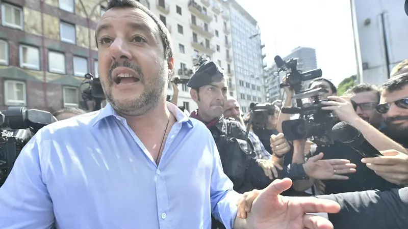 Matteo Salvini - Foto Ansa/Flavio Lo Scalzo