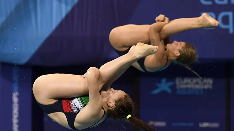 Chiara Pellacani e Elena Bertocchi - Foto Ansa/Epa Will Oliver