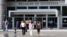 L'ingresso del Palazzo di Giustizia - Foto di repertorio