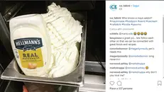 L'annuncio su Instagram dello strano gelato