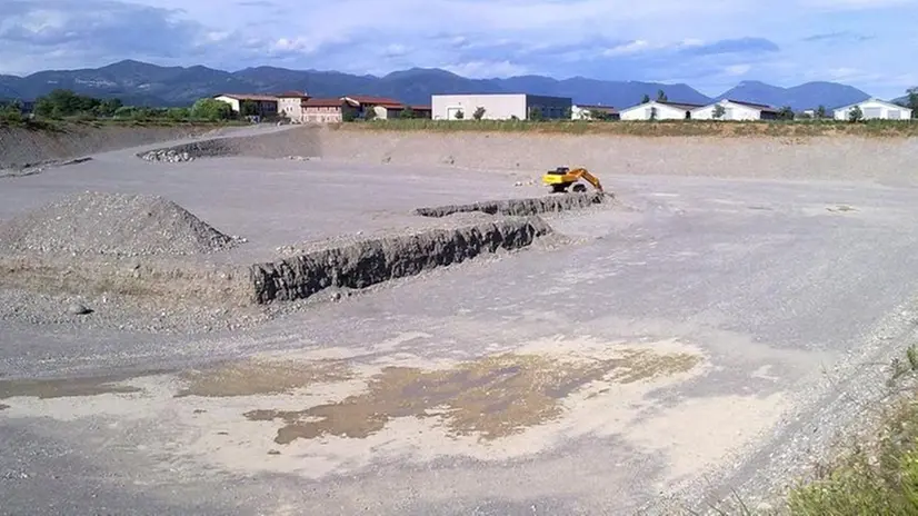 Uno scorcio della cava Bonfadina: il Comune ne ha acquistati 2mila metri quadrati  © www.giornaledibrescia.it