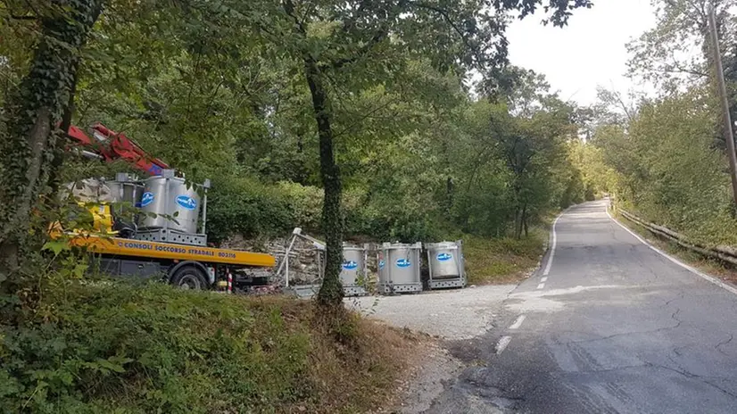 L'incidente avvenuto a Ome