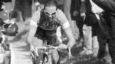 Sul pavè. Andrea Tafi all’epoca del trionfo alla Roubaix nel 1999