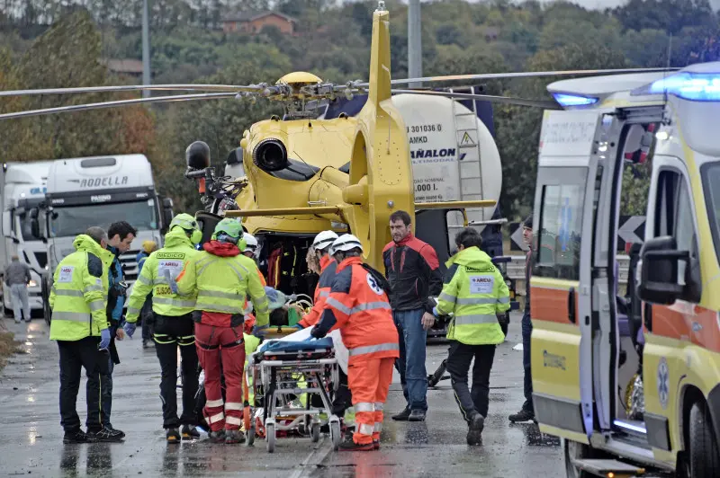 Schianto a Montichiari, traffico in tilt sulla Goitese