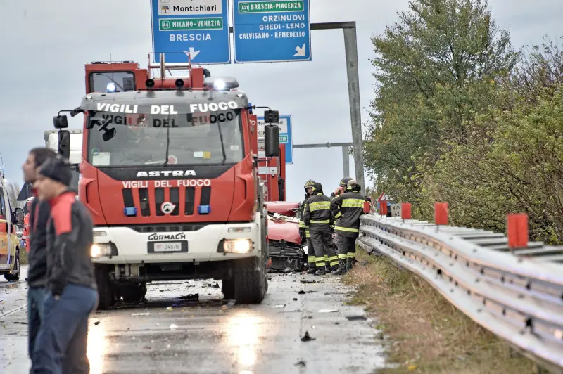 Schianto a Montichiari, traffico in tilt sulla Goitese