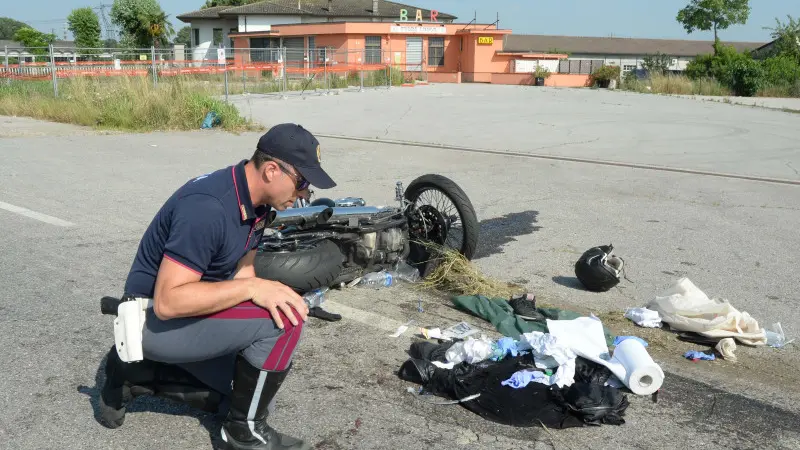 Il luogo del frontale sulla Lenese