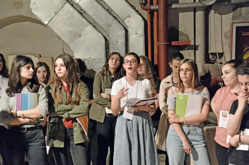 Gli studenti al Teatro Grande