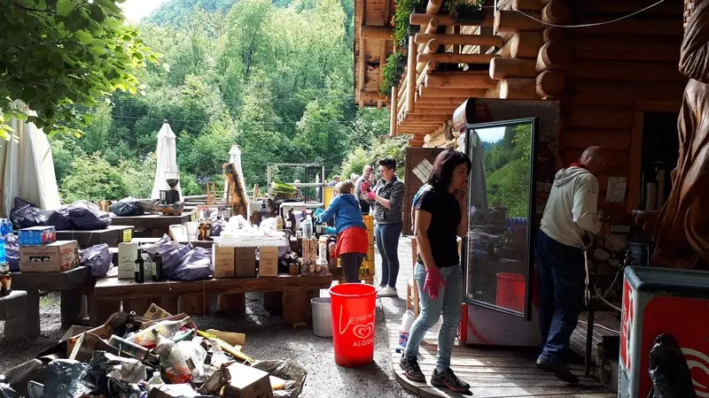 La Casa delle Streghe dopo l'incendio