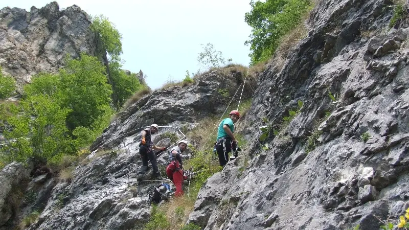 Un'immagine di archivio della ferrata Caspai // © www.giornaledibrescia.it