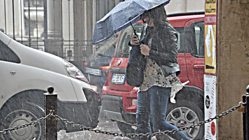 Pioggia in città