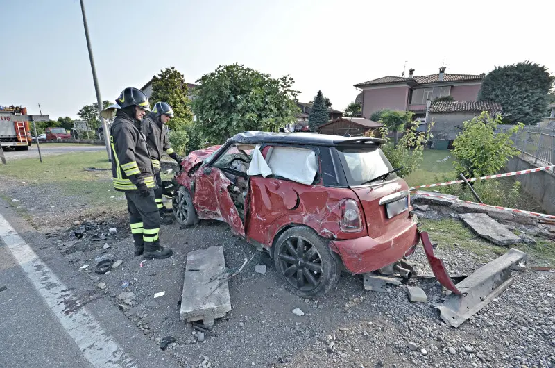 L'incidente di Montichiari, in via Calvisano