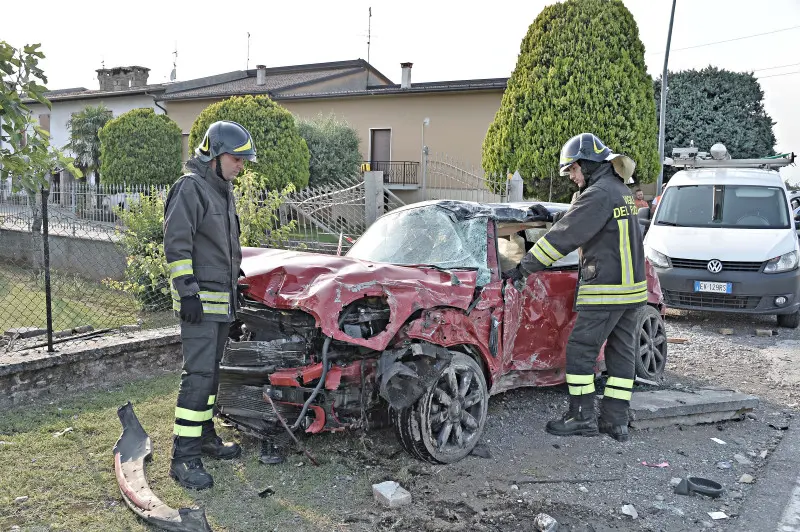 L'incidente di Montichiari, in via Calvisano