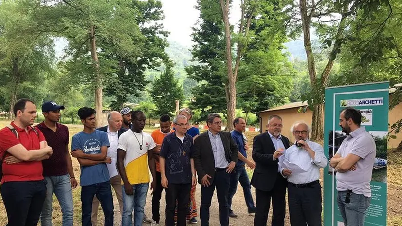 Un momento dell'inaugurazione dell'ex Polveriera - Foto © www.giornaledibrescia.it