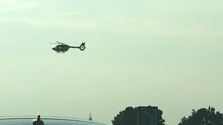 Anche l'elisoccorso è intervenuto sulla A4 per l'incidente registrato all'altezza di Sirmione
