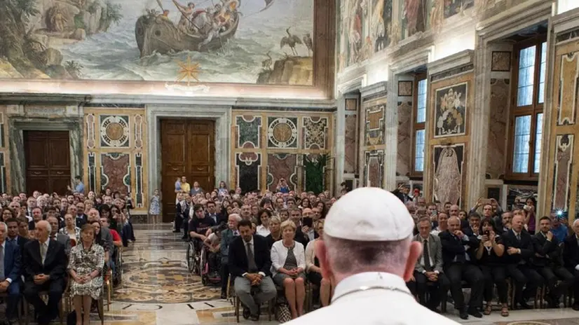 Papa Francesco in Vaticano  - Foto Ansa  © www.giornaledibrescia.it
