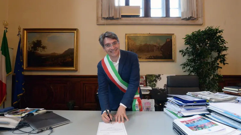 L'insediamento in Loggia di Emilio Del Bono