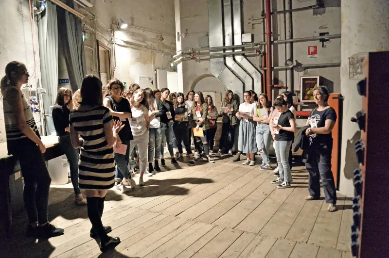 Gli studenti al Teatro Grande