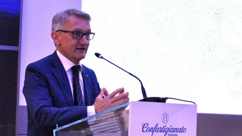 Il presidente. Massetti durante il suo intervento