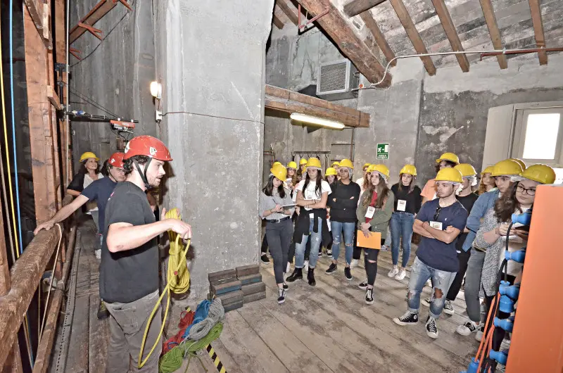 Gli studenti al Teatro Grande