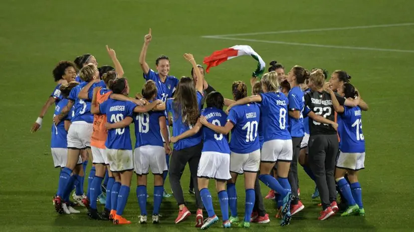 Le ragazze dell'Italia volano ai Mondiali // © ANSA/CLAUDIO GIOVANNINI