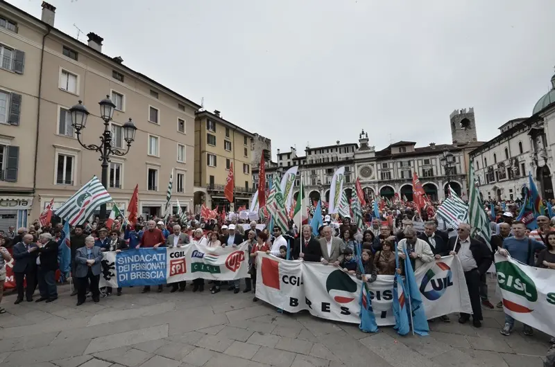 Primo Maggio in piazza Loggia