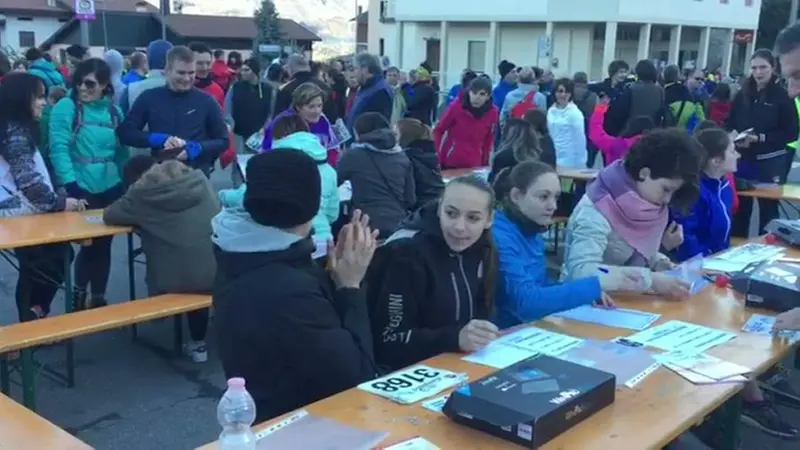 La partenza della Camminata tre campanili
